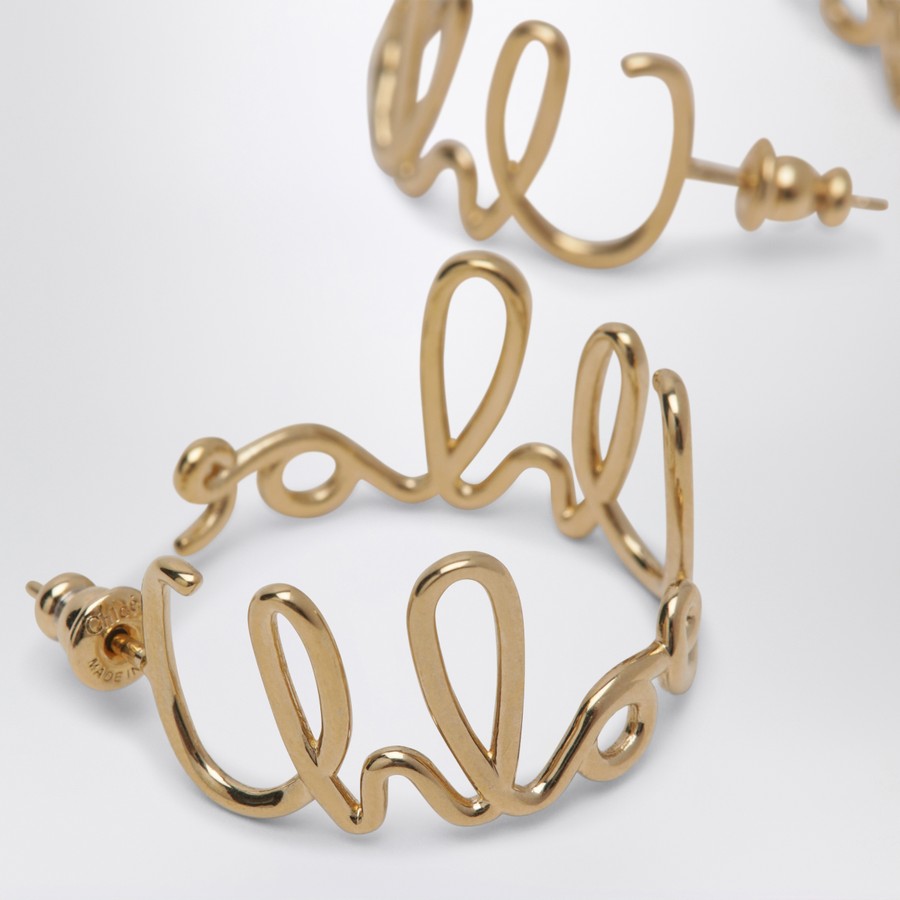 ピアス CHLOE CHLOE ICONIC GOLD EARRINGS Chloé The Chloé Iconic Hoop Earrings | Chloé CA