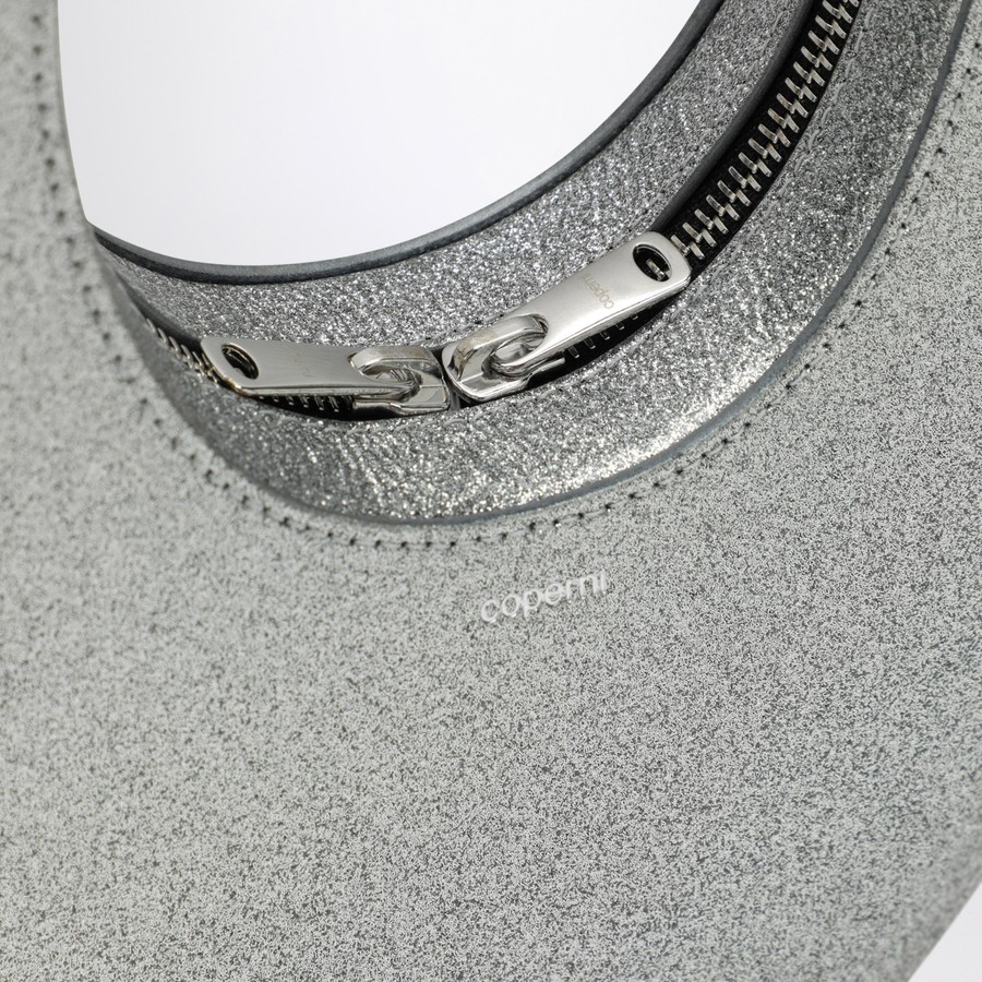 Coperni Silver Glitter Mini Swipe Bag | TheDoubleF