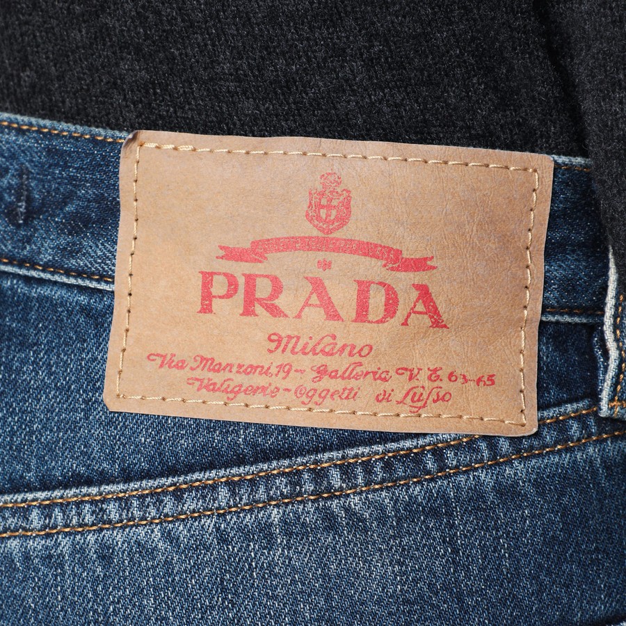 デニム・ジーパン PRADA BLUE WASHED-OUT JEANS Prada Blue washed-out jeans | TheDoubleF