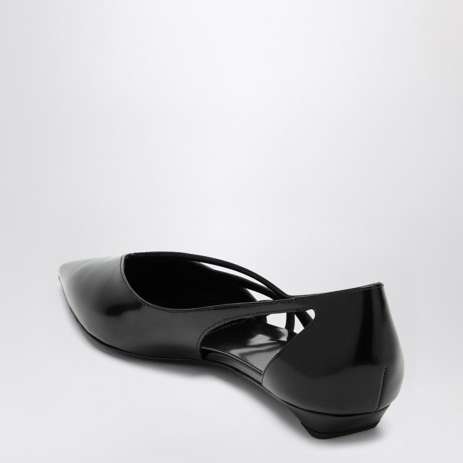 シューズ・サンダルその他 Prada Black satin ballerina with cut out Prada Satin Cut-Out Ballerinas | Saks Fifth Avenue