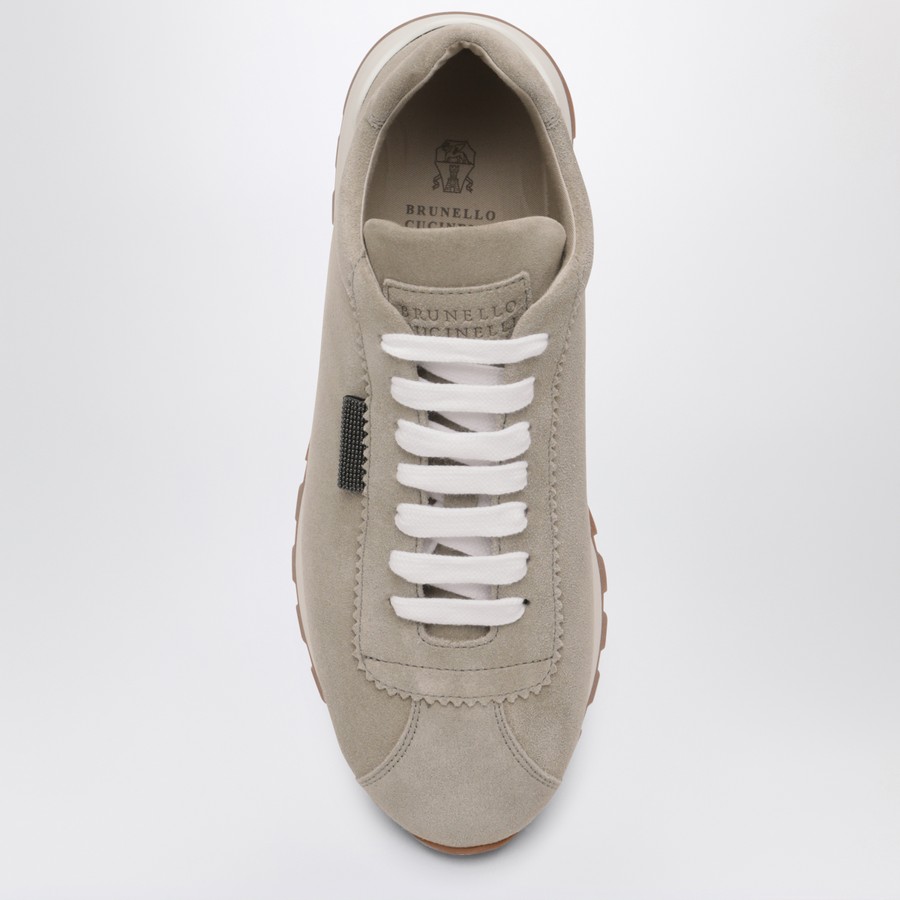 Brunello Cucinelli｜SNEAKERS (MZSFG2110 C2657) Brunello Cucinelli Grey/Sage Green Sneakers in Suede