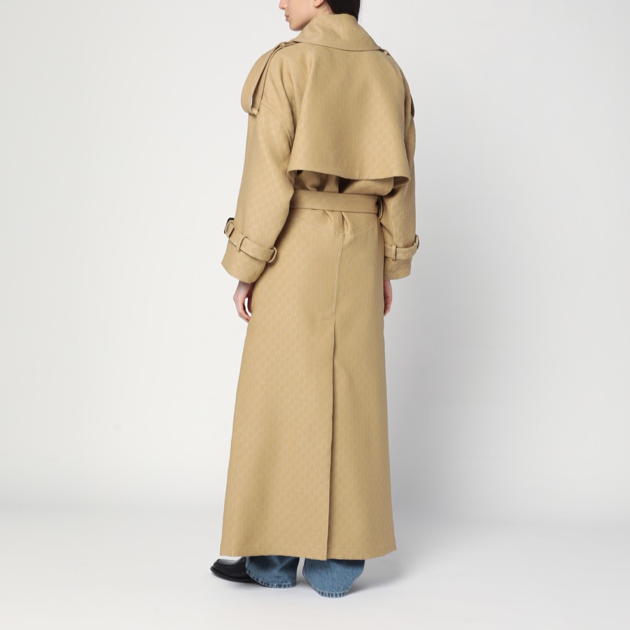 コート GUCCI BEIGE DRILL OVERCOAT Gucci Beige Drill Overcoat | italist