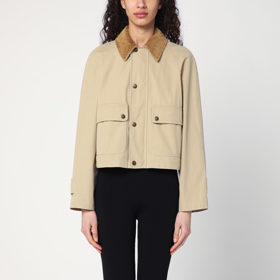ジャケット Burberry SS25 Beige cotton jacket (8105513 A1435) BURBERRY - Cropped jacket | Leam Roma - Luxury Shopping Online