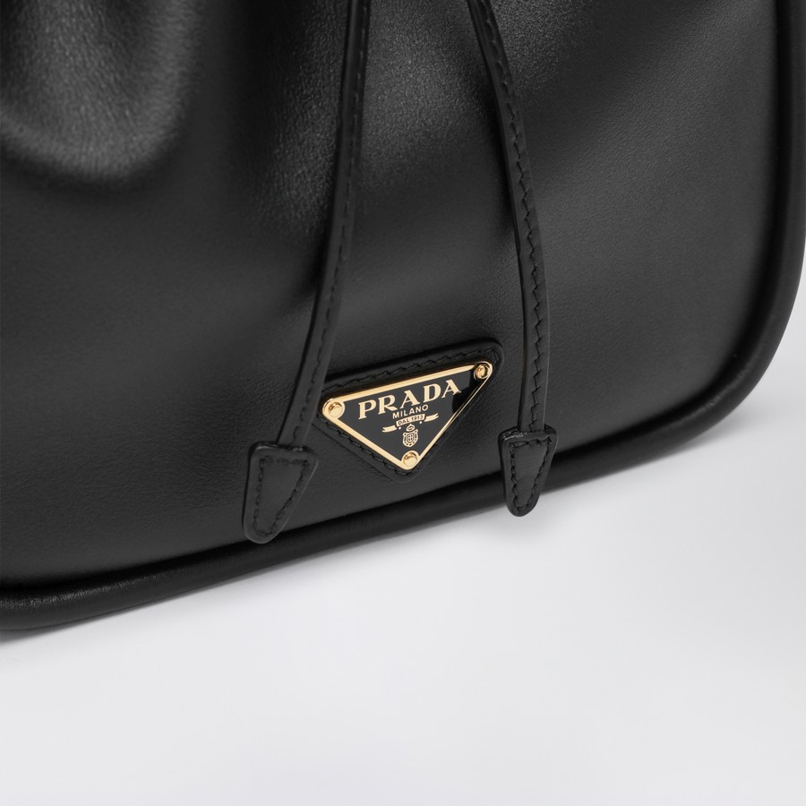 Prada Prada Darling mini black leather bucket | TheDoubleF