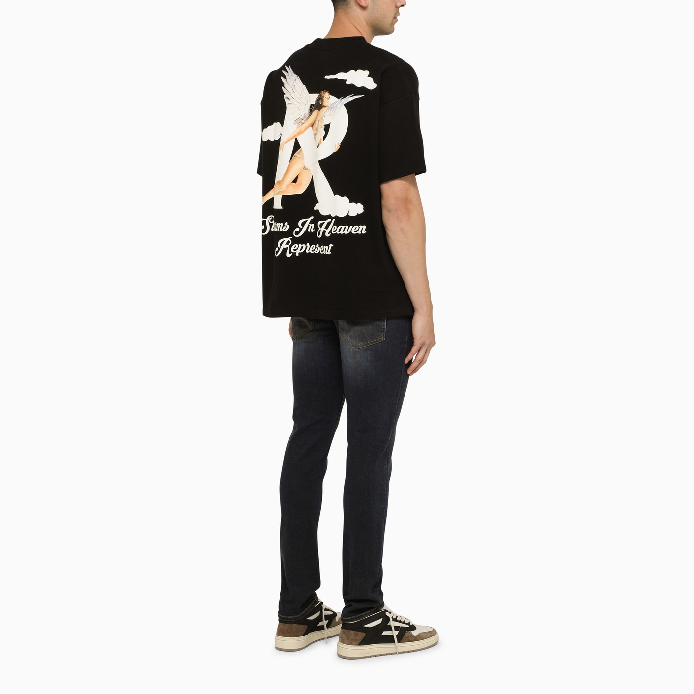 REPRESENT Storms In Heaven black jersey Tshirt TheDoubleF