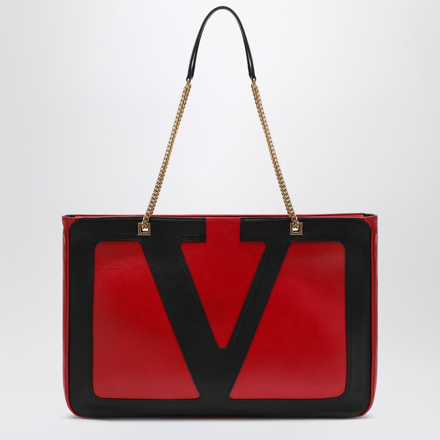 トートバッグ Valentino Garavani Medium Viva Superstar bag red/black Valentino Garavani Viva Superstar Medium Nappa Leather