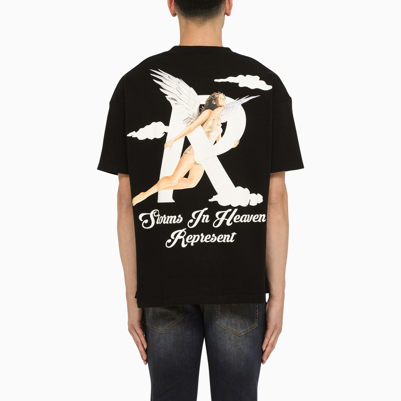 REPRESENT Storms In Heaven black jersey Tshirt TheDoubleF