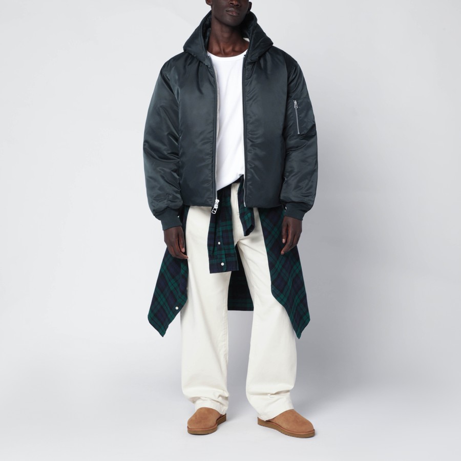 OAMC Dark green nylon zip-up bomber | TheDoubleF