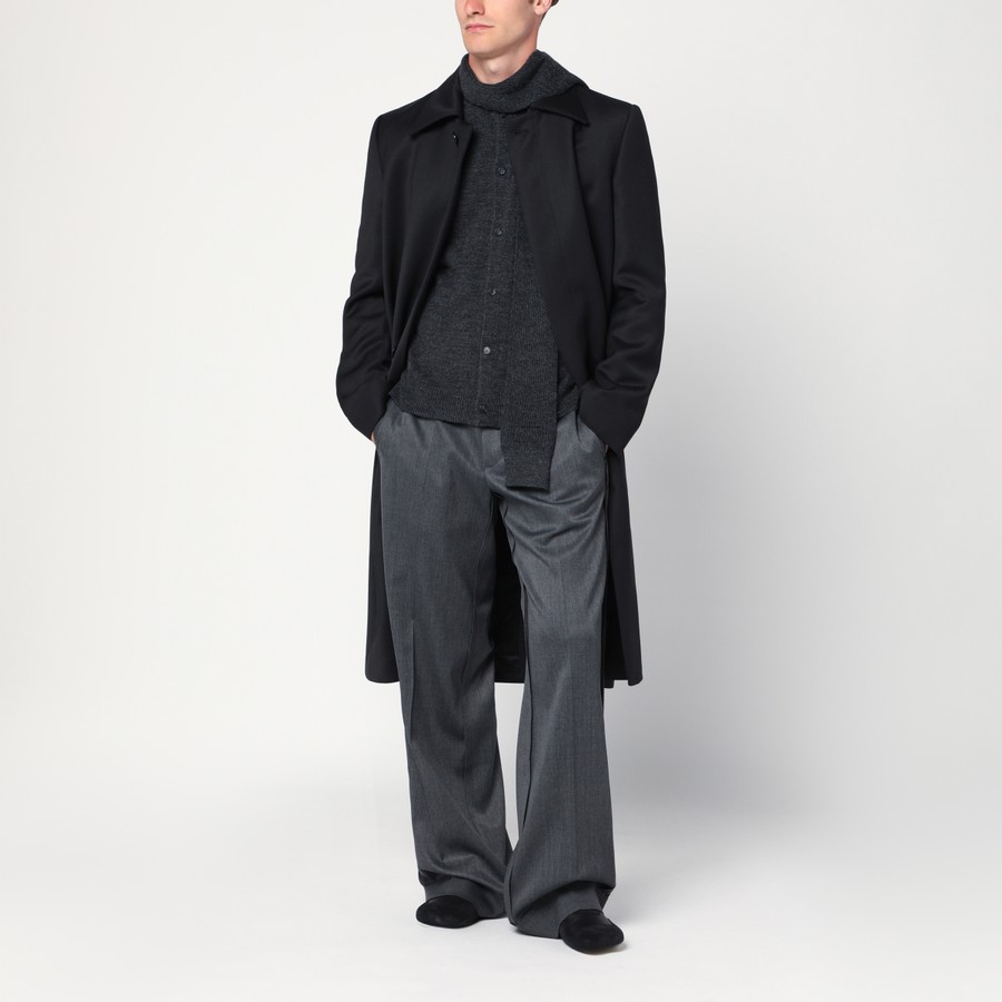 【関税&送料込】Mm6 Maison Margiela Black Wool And Acrylic M Maison Margiela MM6 PULLOVER Black | BSTN Store