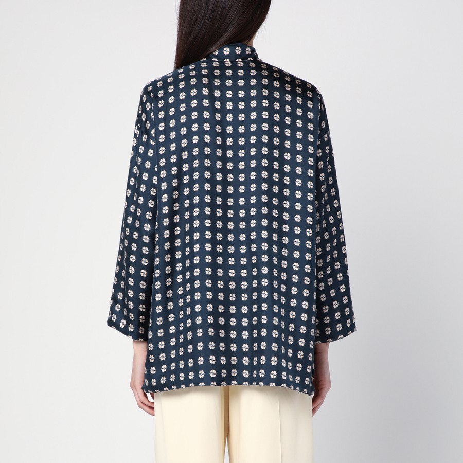 MAX MARA TIMELESS Reversible patterned silk blouse | TheDoubleF