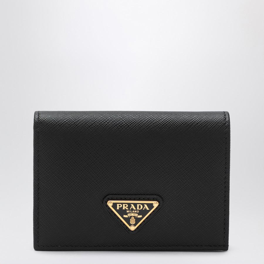 PRADA｜HALF-LENGTH WALLETS (1ML047 2C7X F0002) Prada Black Saffiano leather small wallet | TheDoubleF