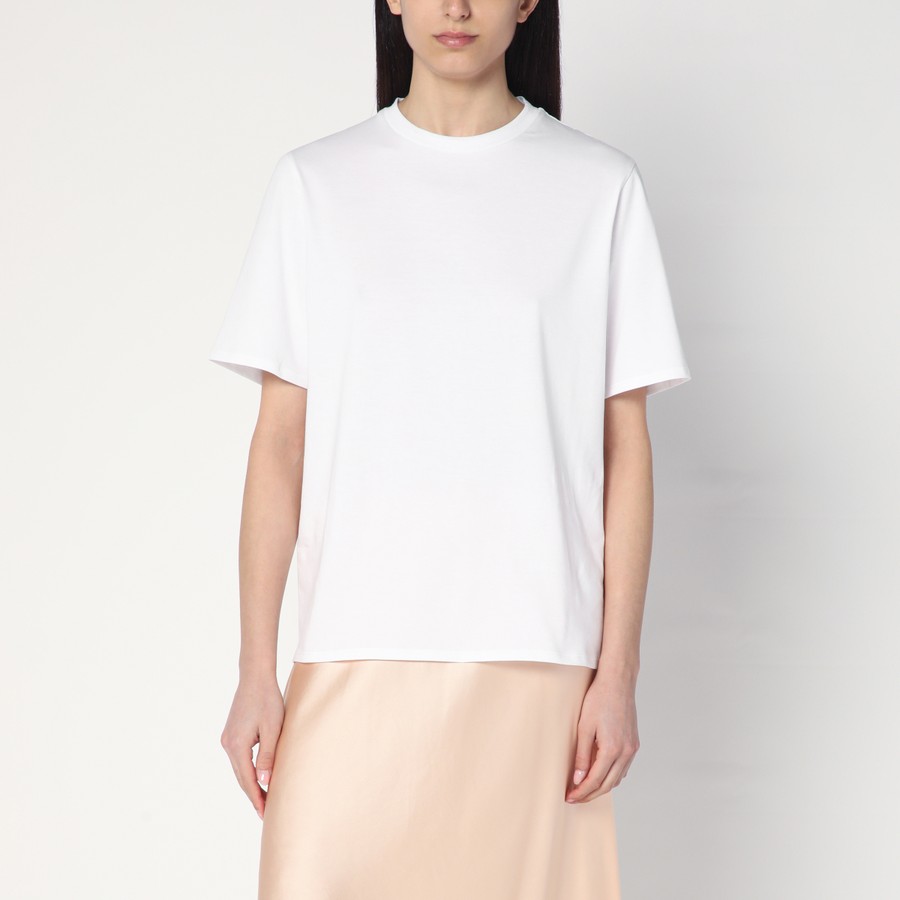 The Row White cotton T-shirt Chiara | TheDoubleF