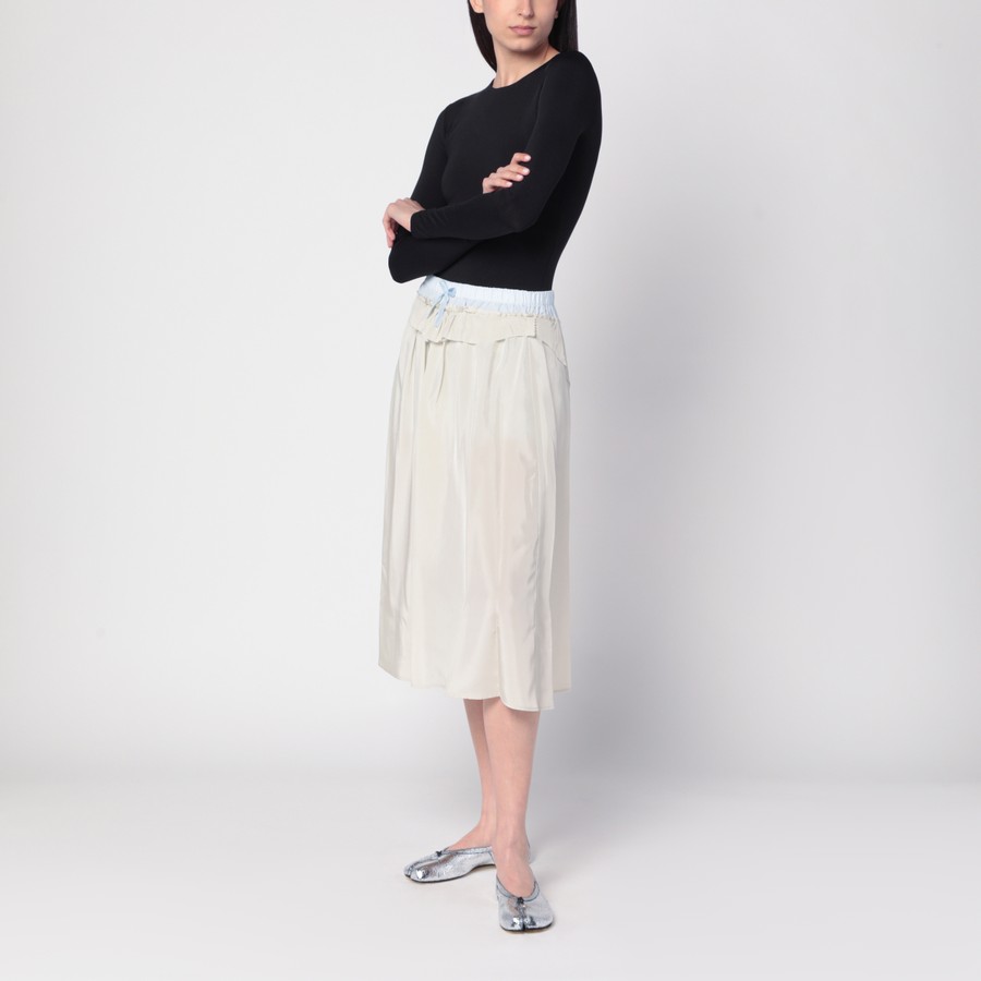 Maison Margiela Beige aloe Anonymity of the lining skirt