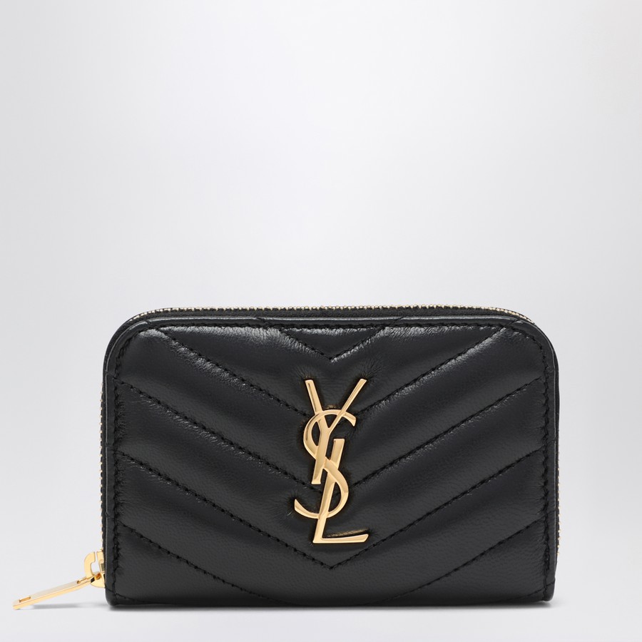 Saint Laurent Portafoglio Cassandre matelassé nero TheDoubleF