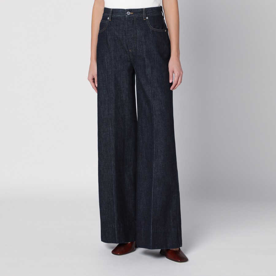 Bottega Veneta Indigo-coloured palazzo jeans | TheDoubleF