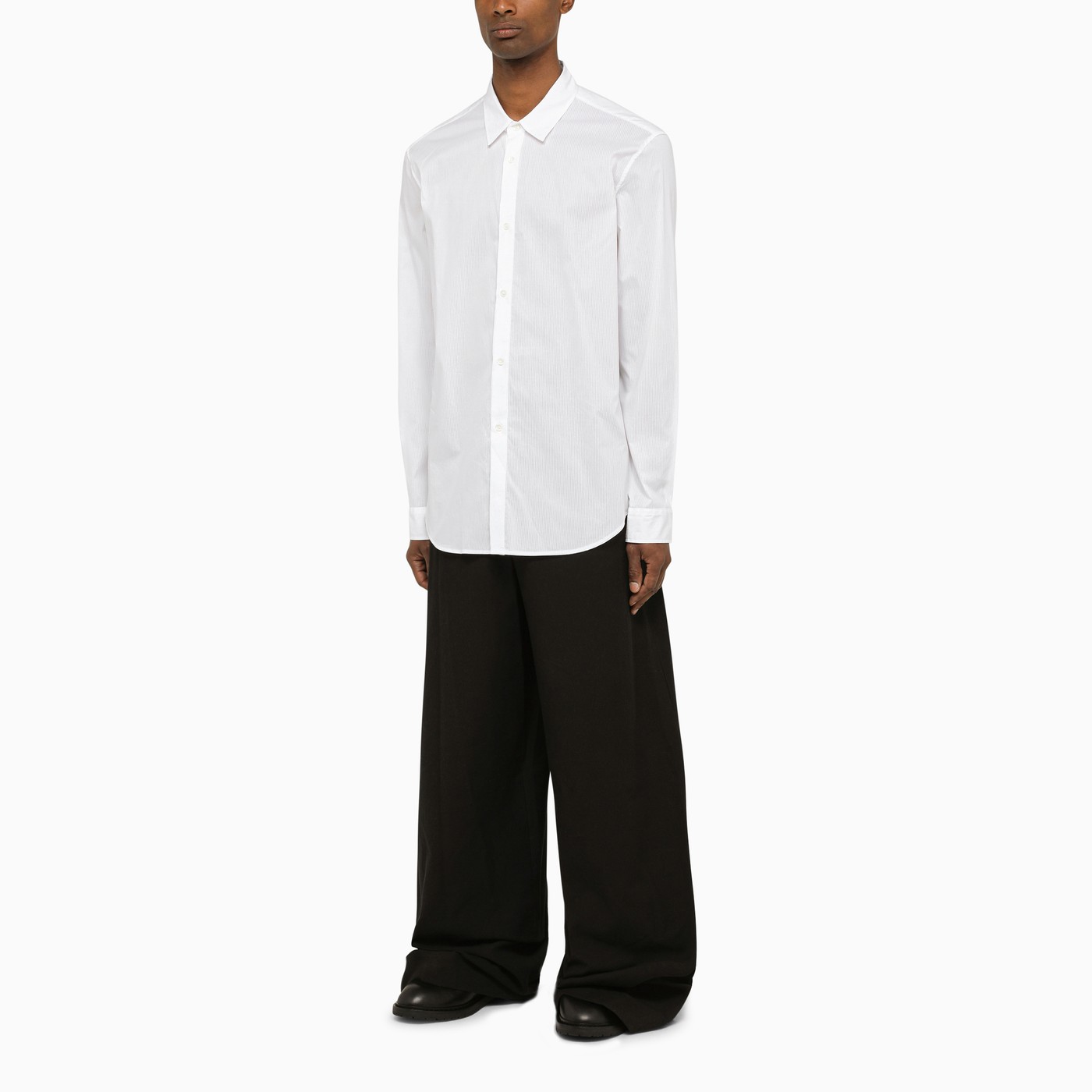 Ann Demeulemeester White thinstriped shirt TheDoubleF