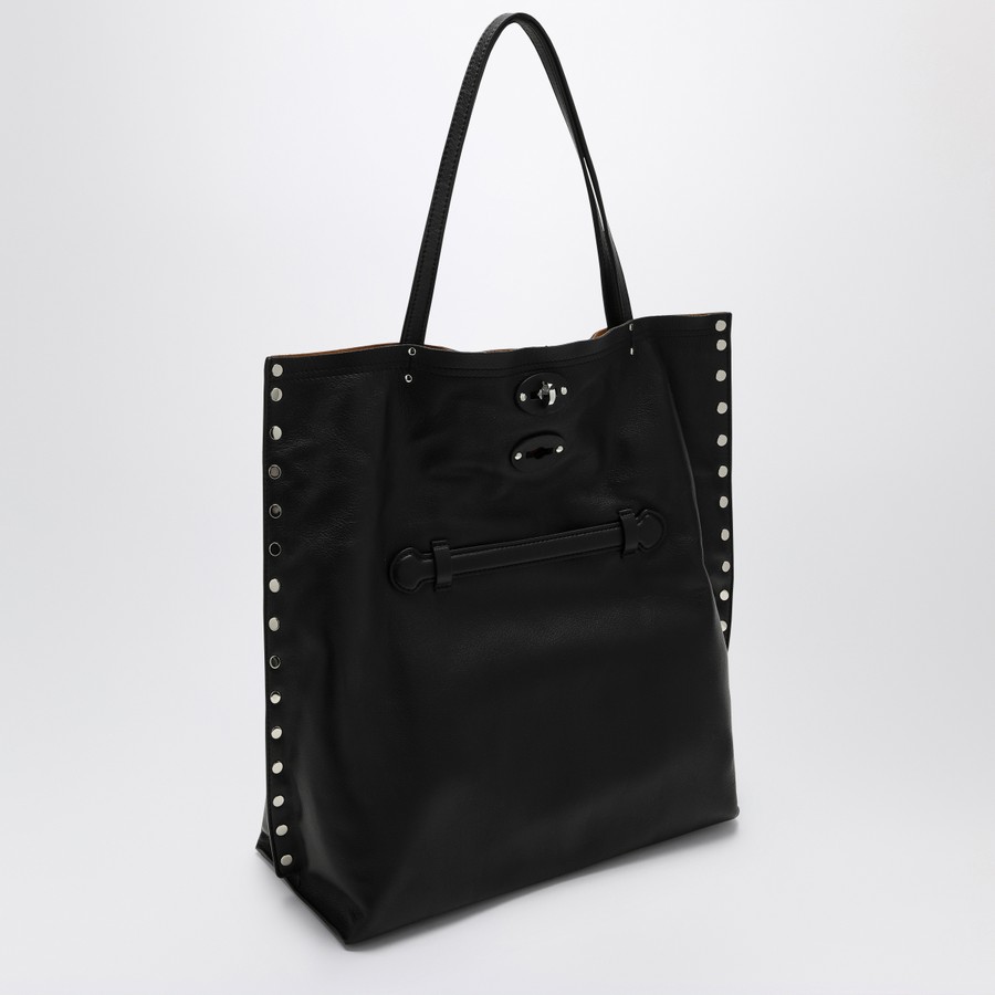 トートバッグ Zanellato Medium tote bag A' Spasso black in leather Zanellato Medium tote bag A' Spasso black in leather