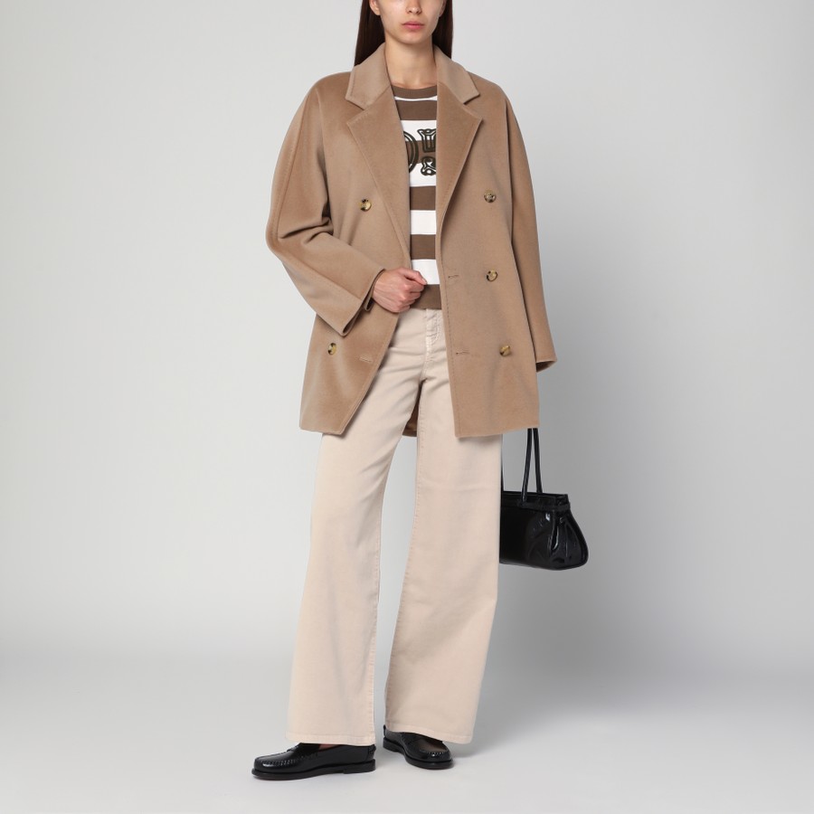 ジャケット Max Mara 101801 Short Icon Coat in camel color 101801 Coat, Icon Coats | Max Mara