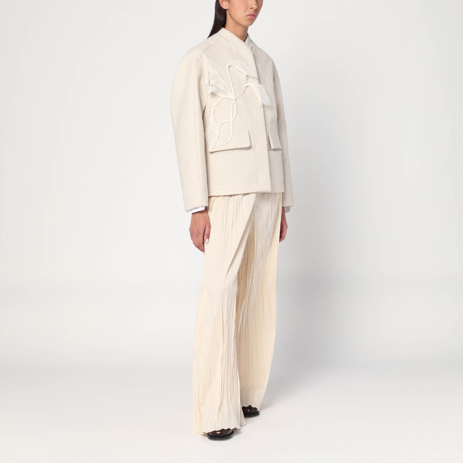 ジャケット MKDT Studio Jacket in boiled wool ecru MKDT Studio Jacket in boiled wool écru | TheDoubleF