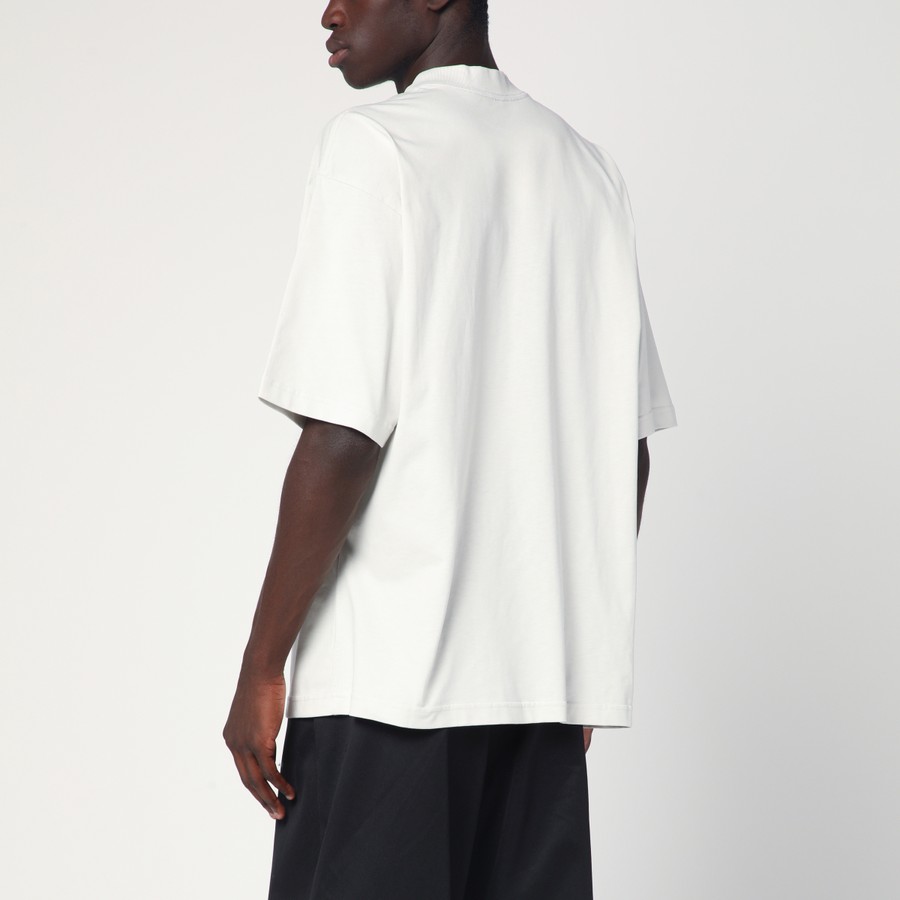 Tシャツ・カットソー Balenciaga White Nano Bb Medium Fit T-Shirt Balenciaga White Nano BB Medium Fit T-shirt | TheDoubleF