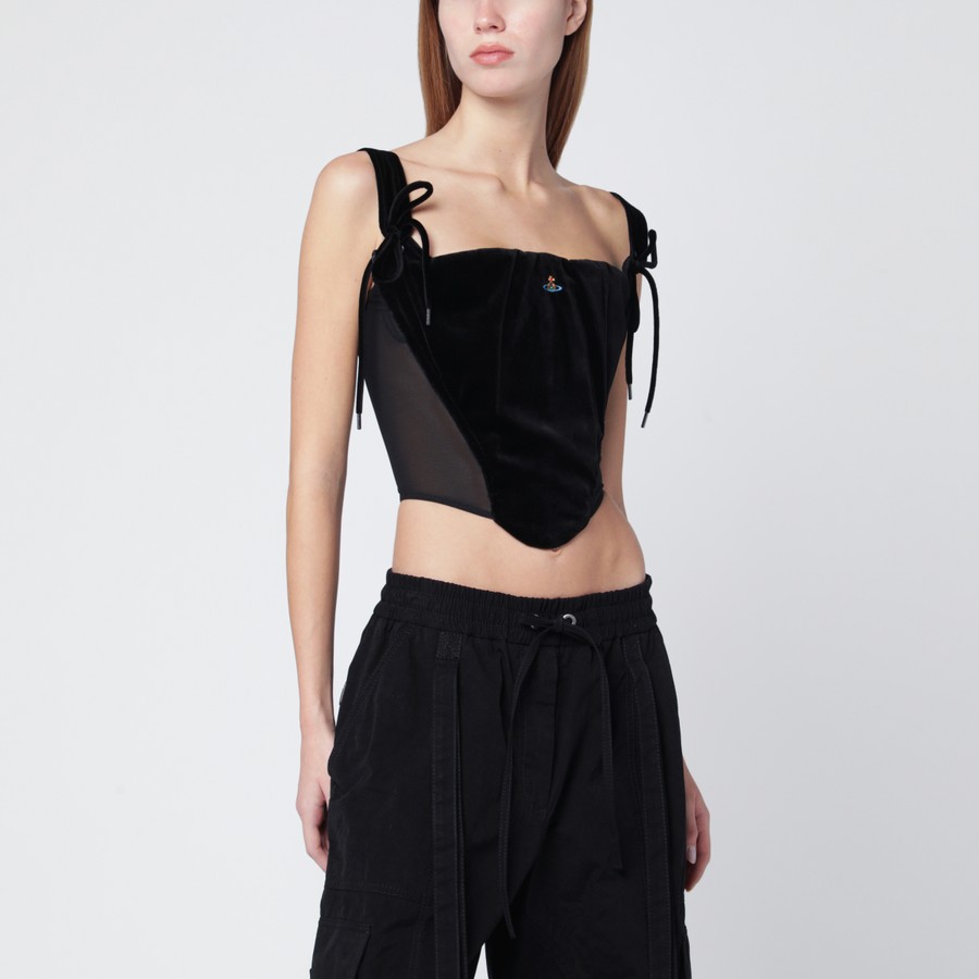 Vivienne Westwood Black velvet Puppy corset | TheDoubleF