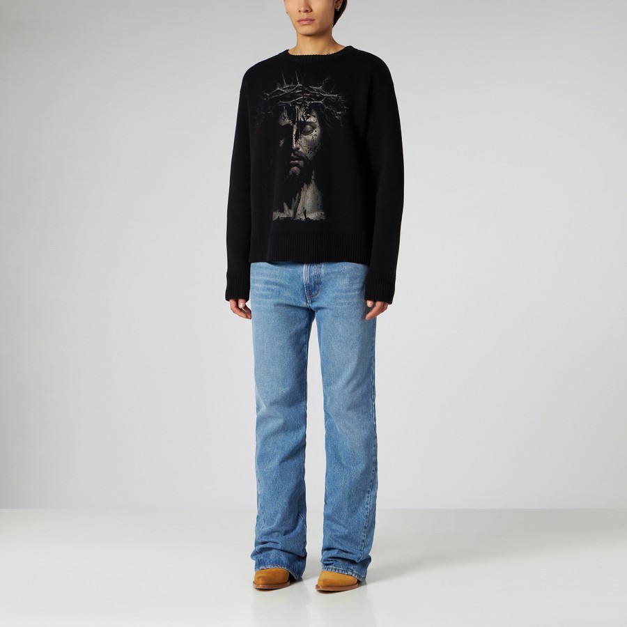 トップスその他 1989 STUDIO Knit Roundneck Jesus black 1989 STUDIO Knit Roundneck Jesus black | TheDoubleF