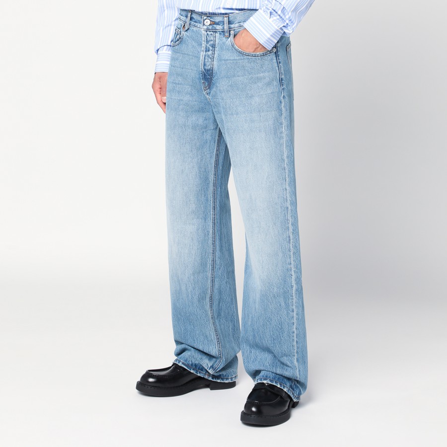 デニム・ジーパン JACQUEMUS Woman Jeans Blue PAW00609AD00038 33C The Ovalo de-Nîmes denim pants by JACQUEMUS | Official website
