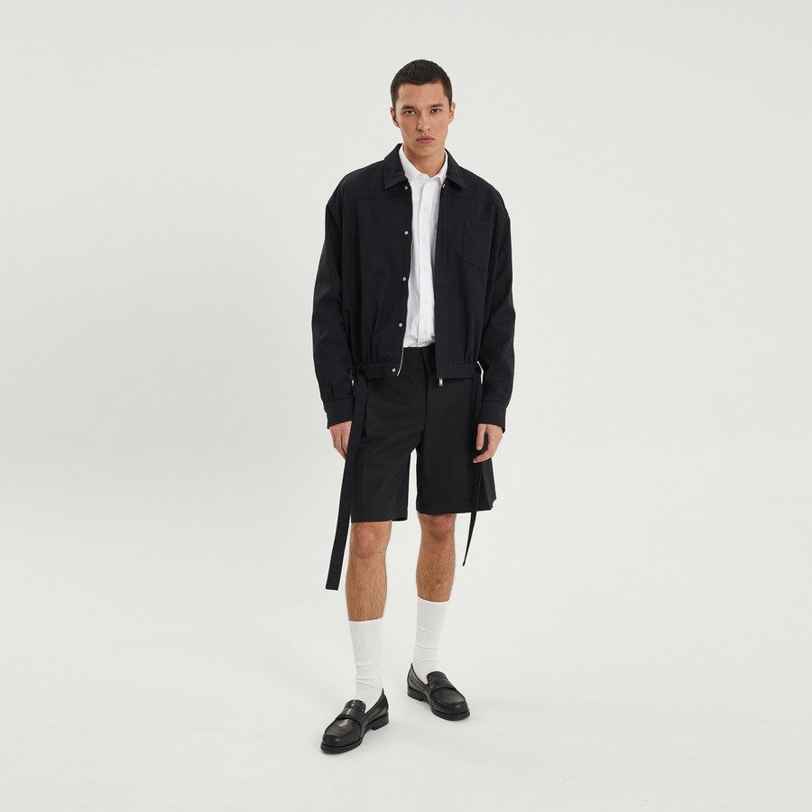 ジャケット 1989 STUDIO Dark blue short trench jacket 1989 STUDIO Dark blue short trench jacket | TheDoubleF