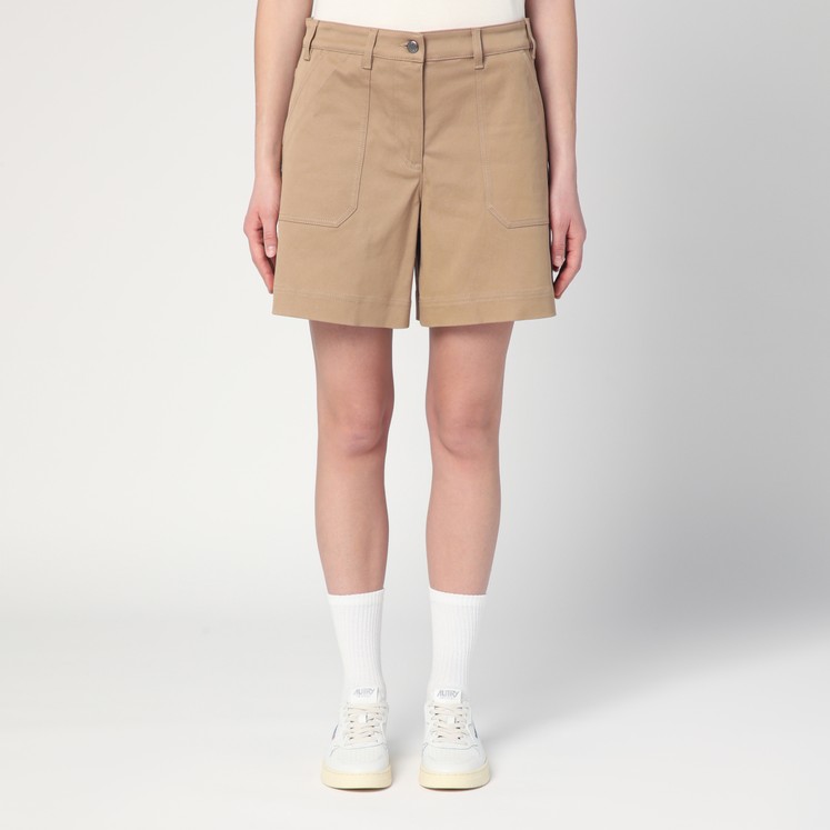 ショートパンツ MONCLER Women Shorts  Burmudas 093 8H000 11 89A1K034 Beige Women's Shorts | MONCLER | 24S