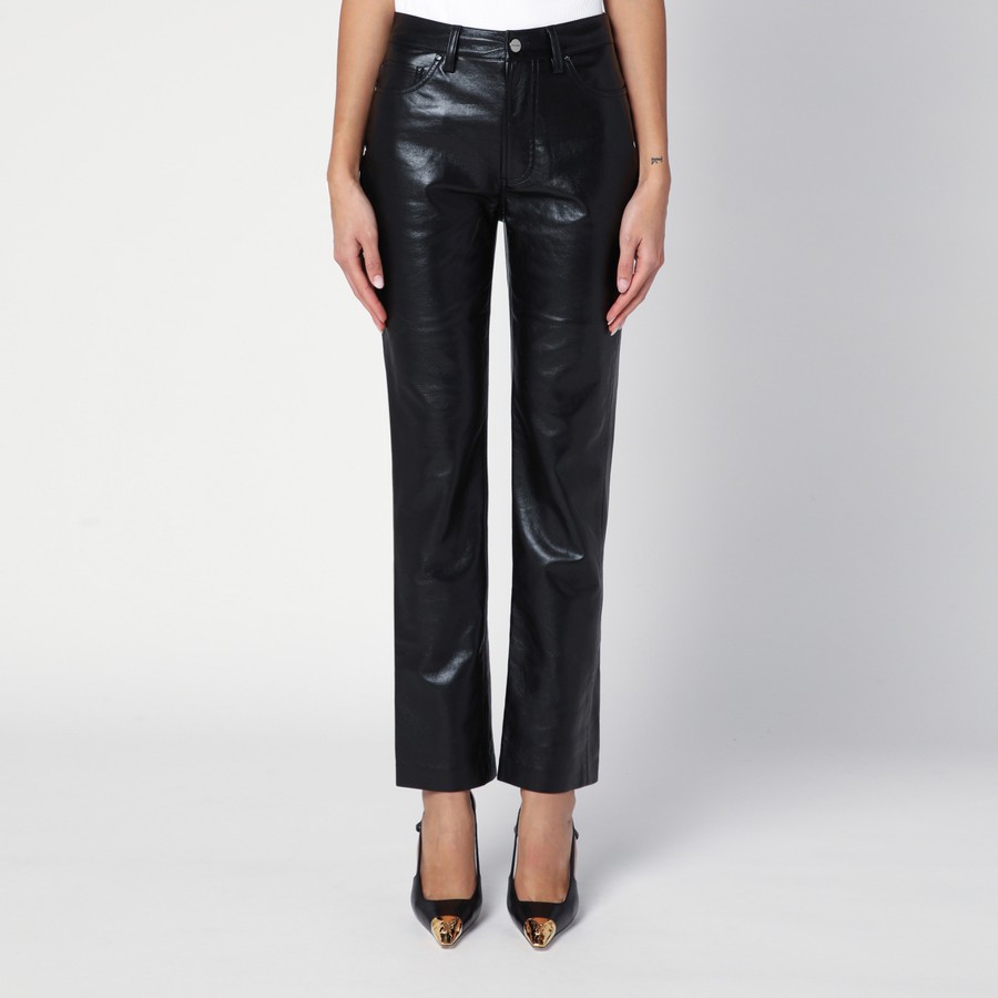 ボトムスその他 ANINE BING Bruno pants in black regenerated leather ANINE BING Bruno pants in black regenerated leather | TheDoubleF