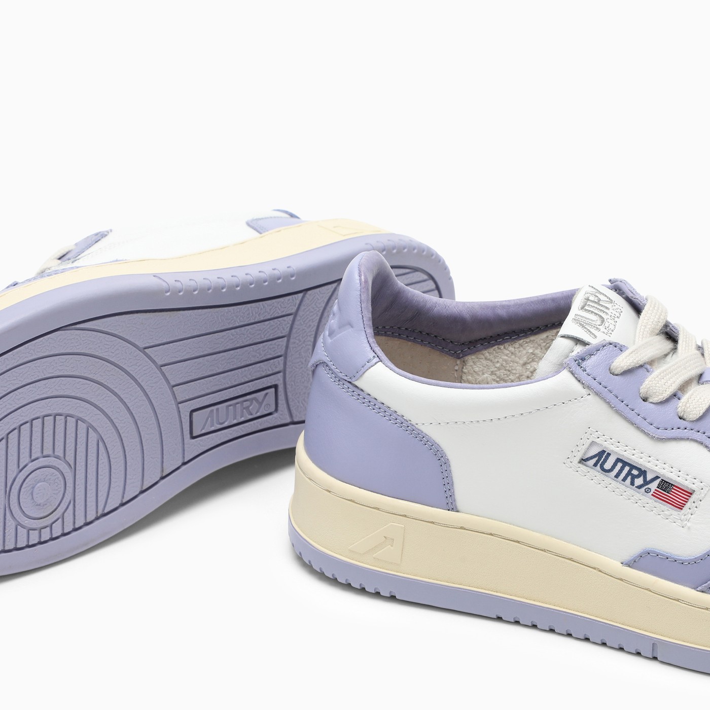 AUTRY Medalist sneakers in lavender/white leather TheDoubleF AUTRY Medalist sneakers in lavender/white leather TheDoubleF