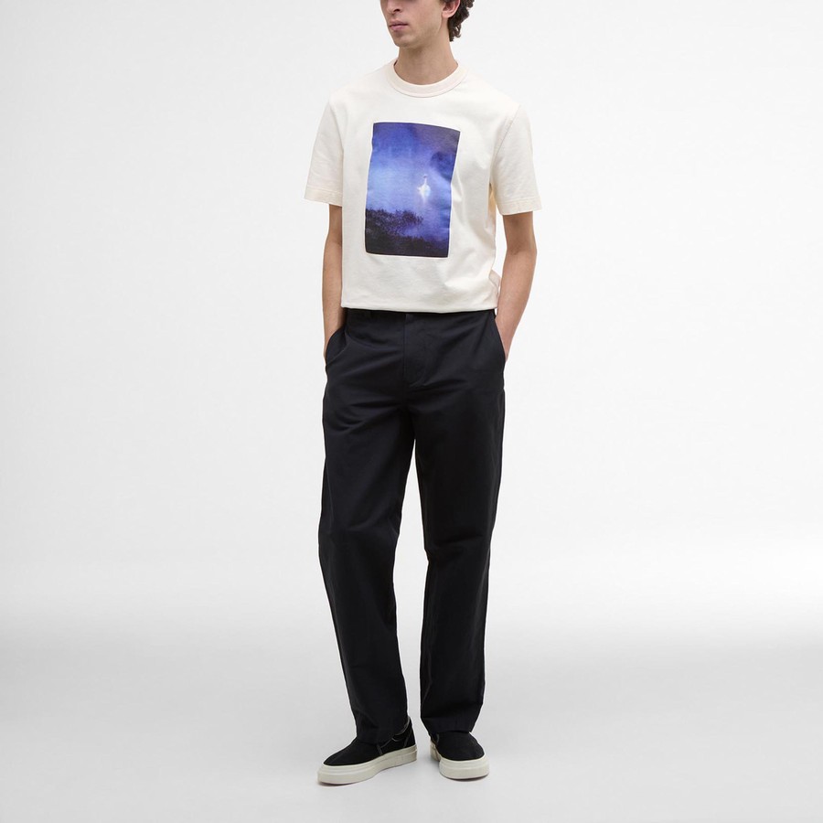 Tシャツ・カットソー BARBOUR Men T Shirts MTS1448MTS White Barbour Archive T-shirt white Barbour x NOAH | TheDoubleF