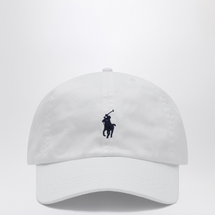 キャップ Polo Ralph Lauren White Baseball Cap With Logo Polo Ralph Lauren White baseball cap with logo | TheDoubleF