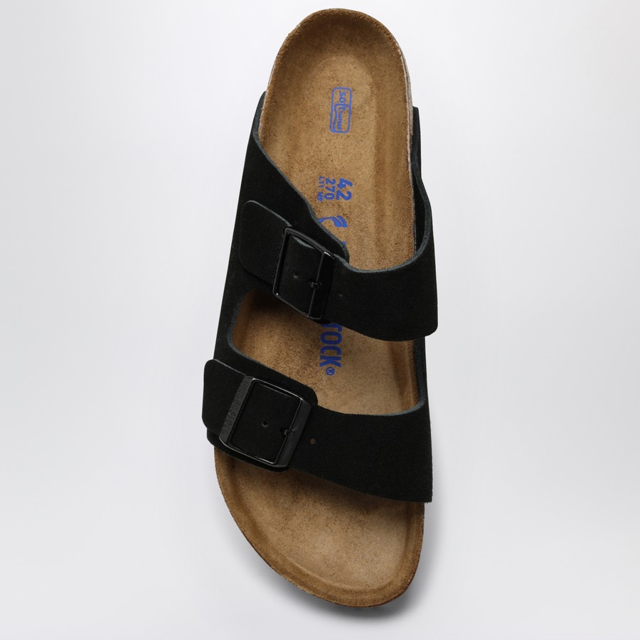 サンダル BIRKENSTOCK SS24 ARIZONA SUEDE SFB (951323SUEDE BLACK) BIRKENSTOCK / Arizona - Suede Soft Footbed (Black)