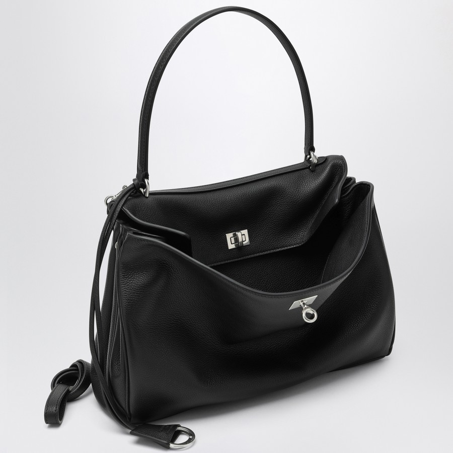 Balenciaga Medium black Rodeo bag in hammered calfskin
