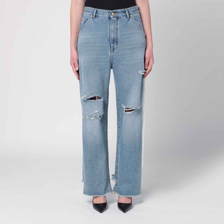 ボトムスその他 DARKPARK Lisa light blue washed ripped jeans DARKPARK Lisa light blue washed ripped jeans | TheDoubleF