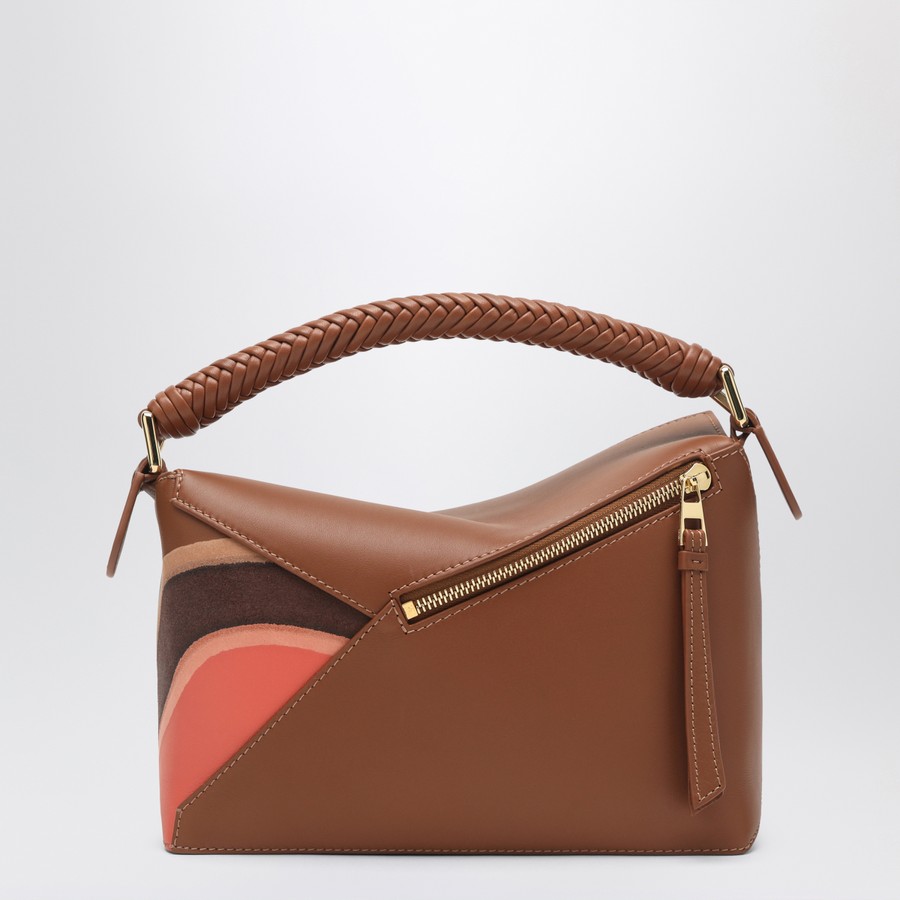 ハンドバッグ LOEWE HAND BAG (A510P60XB0 PECANPARROTPINK) Small Puzzle Edge Landscape bag in nappa calfskin Brown - LOEWE