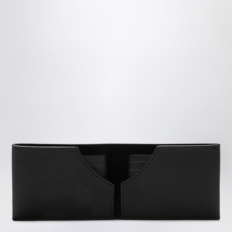 Maison Margiela Black bi-fold wallet with logo | TheDoubleF