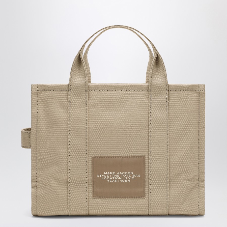 Marc Jacobs The Medium Tote Bag in beige canvas | TheDoubleF