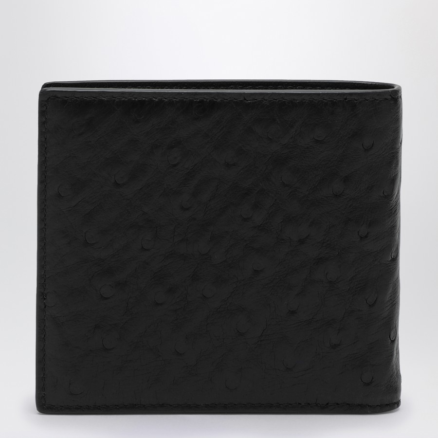 折りたたみ財布 Valentino Garavani Black Leather Vlogo Walle Valentino Garavani Vlogo Signature black leather bi-fold