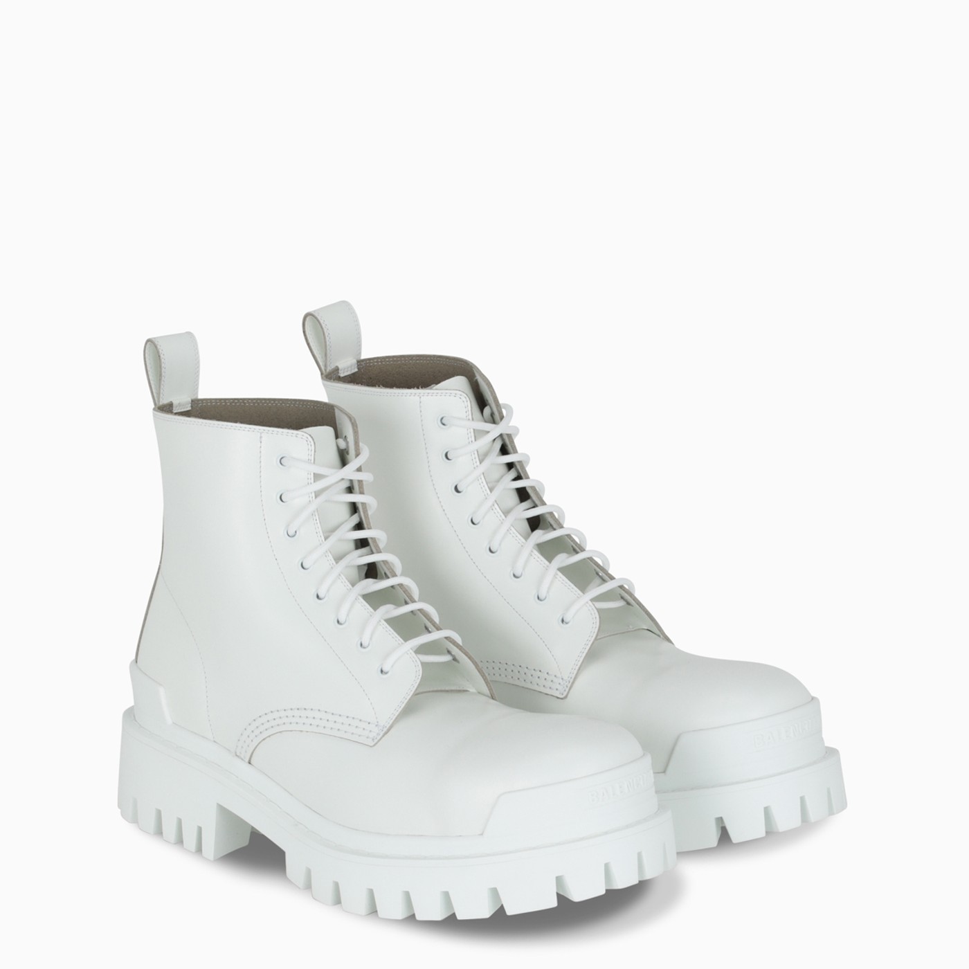 balenciaga boots mens white