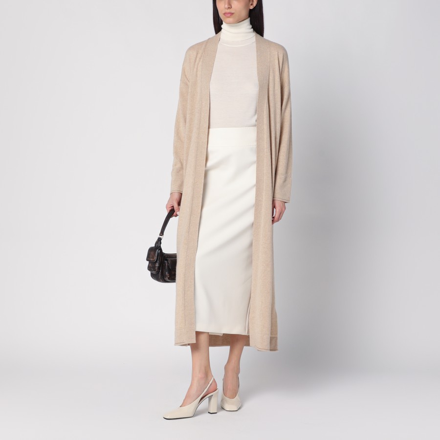 スカート MAX MARA Women Mid Skirts BLOCCOCO 001 WHITE Max Mara White nylon midi skirt | TheDoubleF