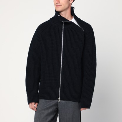 Alexander McQueen Black/red cotton zip sweatshirt | TheDoubleF
