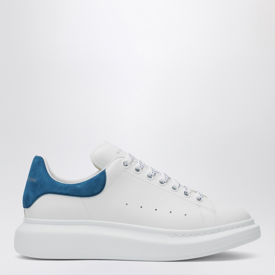 Alexander McQueen White/blue Oversize sneakers | TheDoubleF