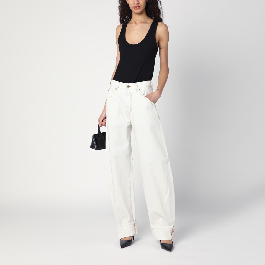 ボトムスその他 DARKPARK Khris white balloon jeans Darkpark Khris Balloon Jeans In White | ModeSens
