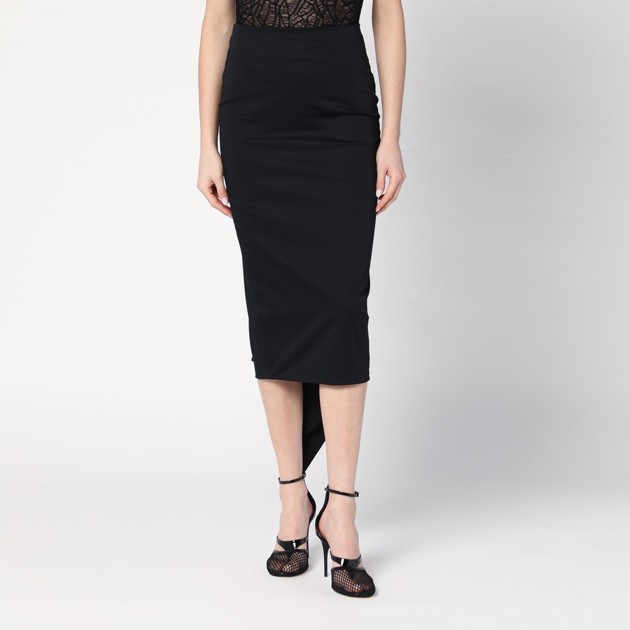 スカート TheLatest Black cotton midi skirt TheLatest Black cotton midi skirt | TheDoubleF