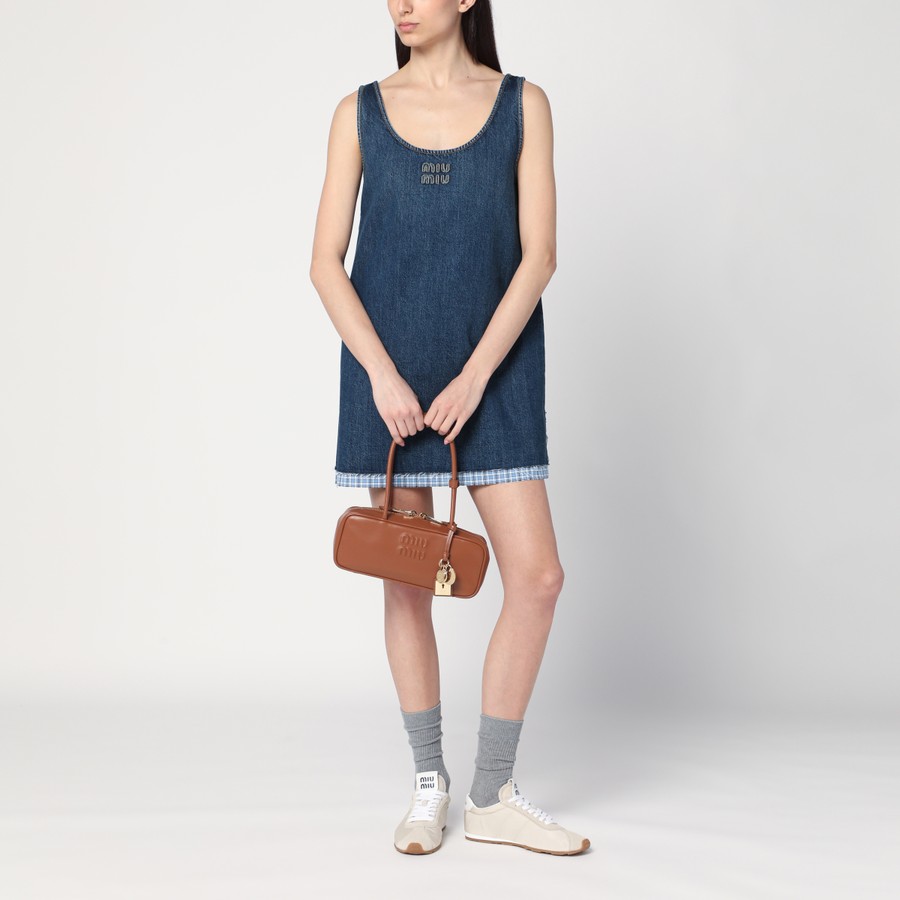 MIU MIU | SMALL BEAU LEATHER BAG COGNAC バッグ Miu Miu Beau small bag Cognac colour | TheDoubleF