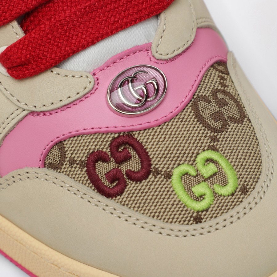 GUCCI Screener trainer in GG fabric and multicolour details