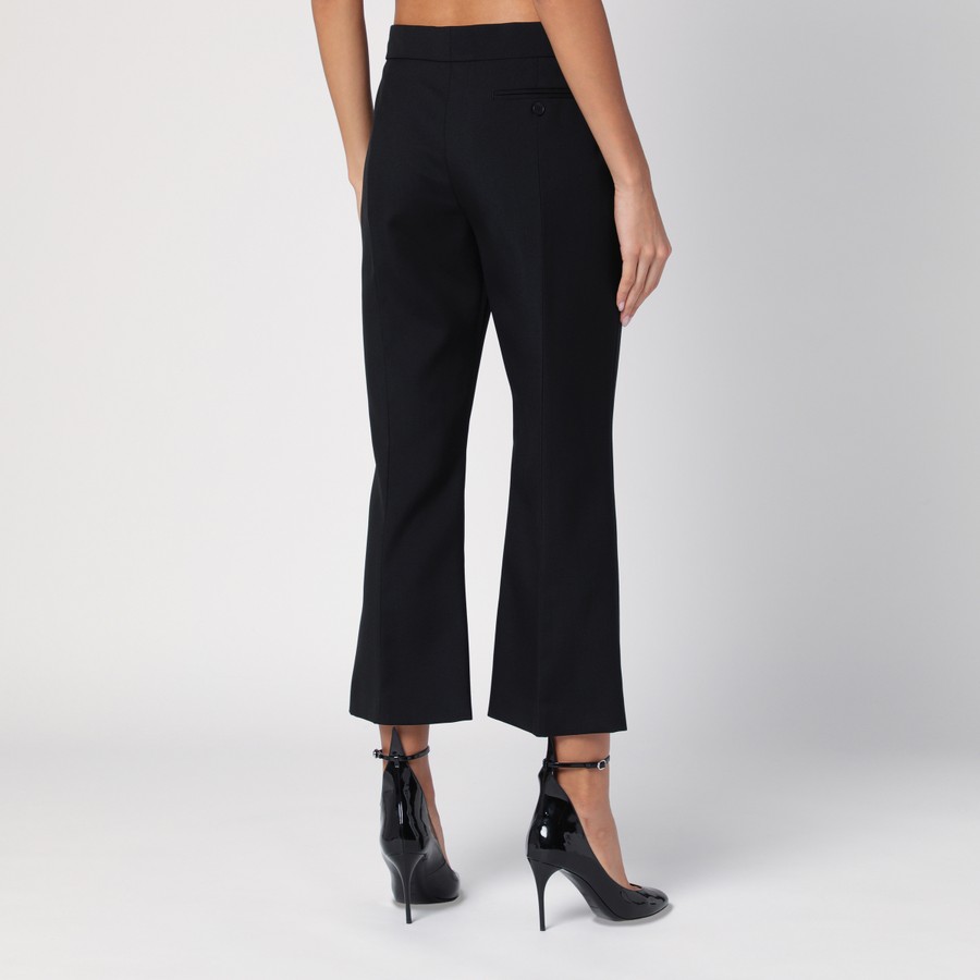 Alexander McQueen Black tailored trousers in wool | TheDoubleF