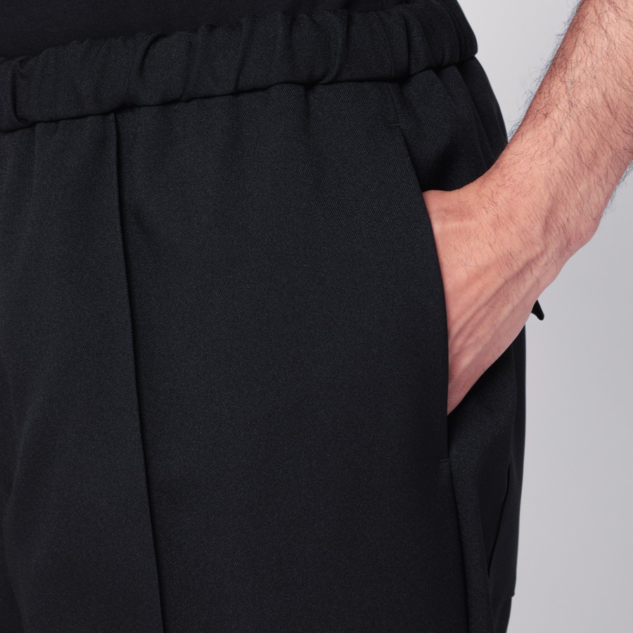 Jil Sander Black technical gabardine trousers | TheDoubleF